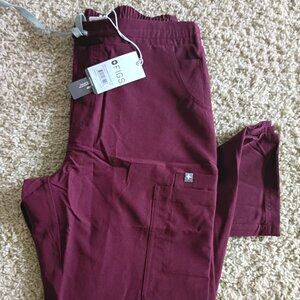FIGS: Kade Burgundy Fionlite scrub bottoms